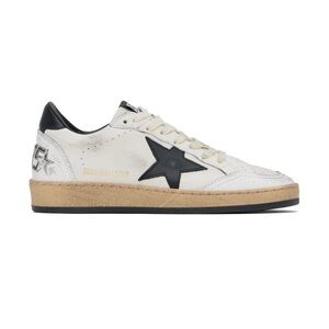 Golden Goose Men's White and Black Sneakers